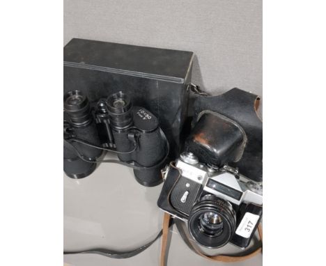 ZENIT E CAMERA AND SUPER ZENITH BINOCULARS BOTH IN ORIGINAL CASES