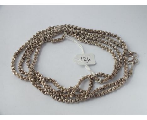 Silver linked chain - 81gms