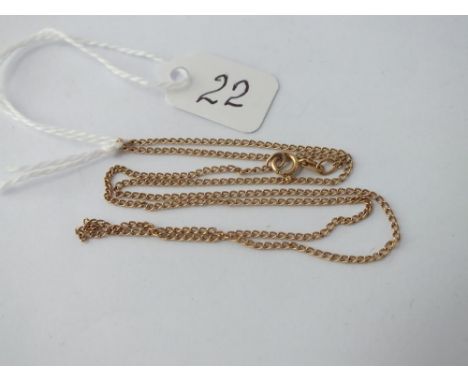 Fine link chain in 9ct