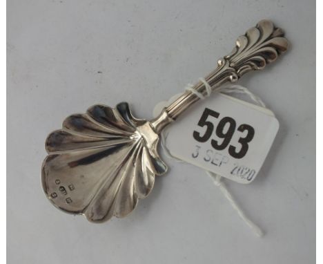 Another Georgian caddy spoon with Prince of Wales Feathers B'ham 1831 by J Beckridge