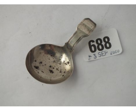 Georgian caddy spoon with circular bowl - B'ham 1808 by J WILMORE