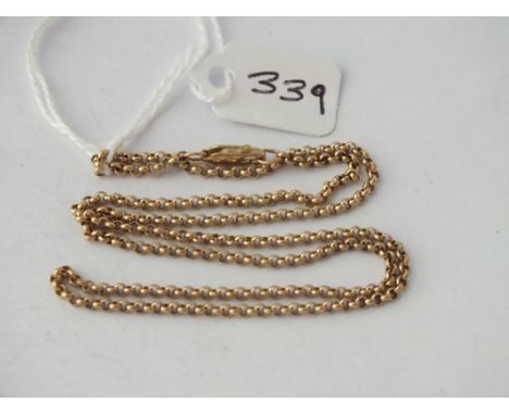 9ct link neck chain - 5.1gms
