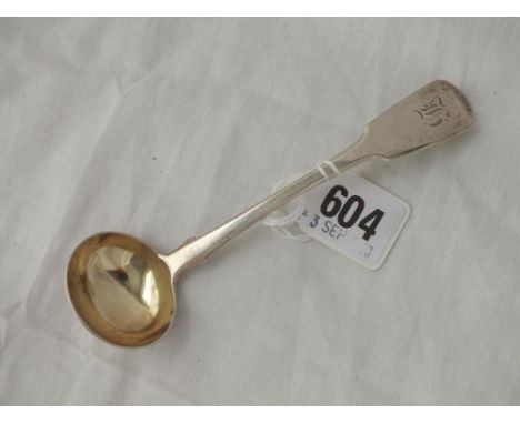 Georgian cream ladle with gilt bowl London 1828 by Lias Bros
