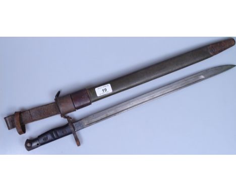 A First War Period US Army Remington bayonet, dated 1918, original scabbard