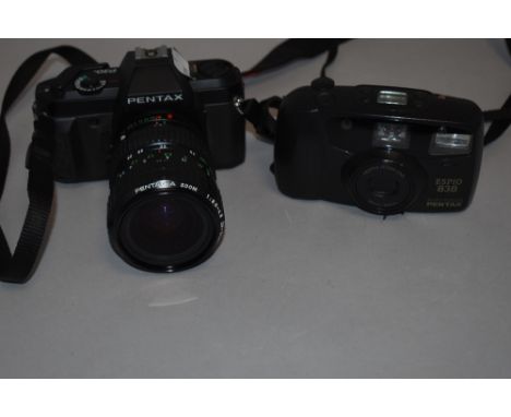 A Pentax P30N with a Pentax A 28-80mm lens and a Pentax EOP 10 838 camera