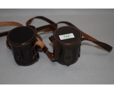 Two Leica lens cases