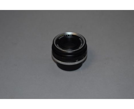 A Voigtlander Color-Skopar 35mm lens with Lieca mount