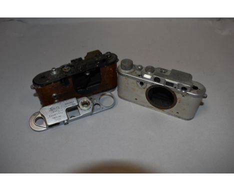 Two Leica camera bodies spares and repairs Nos 314990 and 534827
