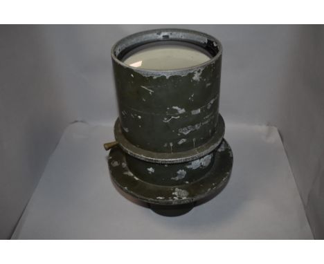 A Ross London Military WW2 period Aircraft Camera Lens, numbered 138939 Teleros F8-56in, patent military arrow, overall lengt