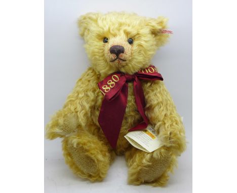 A modern Margarete Steiff 125th Anniversary Teddy bear, boxed