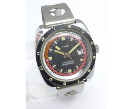 A Timex divers wristwatch
