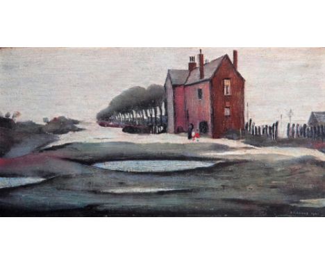 LAWRENCE STEPHEN LOWRY (1887-1976), The Lonely House, off-set lithograph printed in colours, limited edition, published by Ma