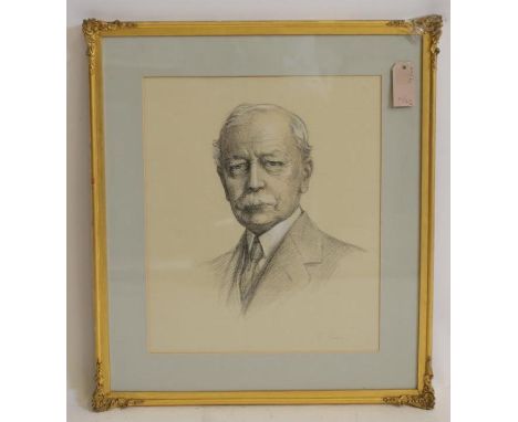 EMILY EYRES (c.1850-c.1910), Portrait of a Gentleman, head and shoulders, pencil heightened with pastel, signed, 17 1/2" x 15
