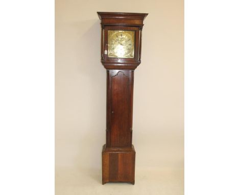 AN OAK LONGCASE CLOCK signed John Hartley, (Halifax?), the thirty hour movement with anchor escapement and outside count whee