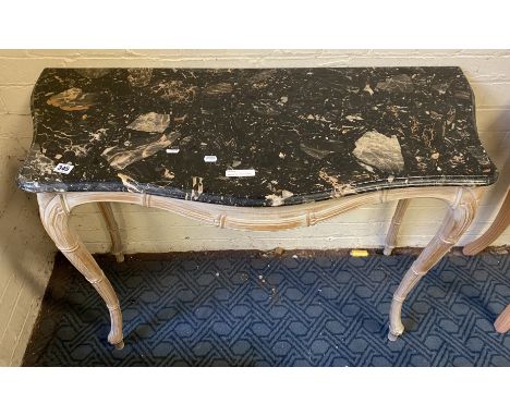 MARBLE TOP CONSOLE TABLE