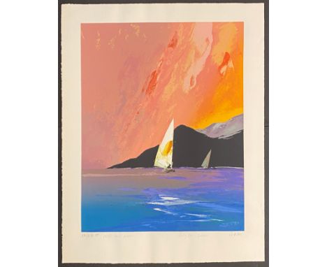 SIGNED LIMITED EDITION PRINT OF DONALD HAMILTON FRASERNOT FRAMED 69cm x 54cm
