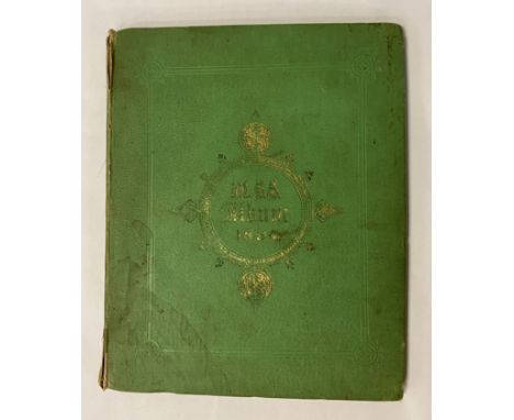 MANUSCRIPT ALBUM 1854 - A COLLECTION OF PEN &amp; INK SKETCHES