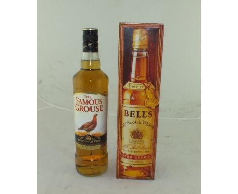 BELLS Old Scotch Whisky, 1 bottle boxed FAMOUS GROUSE, 1 bottle (2) 