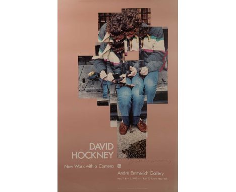 David Hockney (b.1937)New Work with a Camera, 1984for Andre Emmerich Gallery, New Yorksigned in ink (lower right)off-set lith