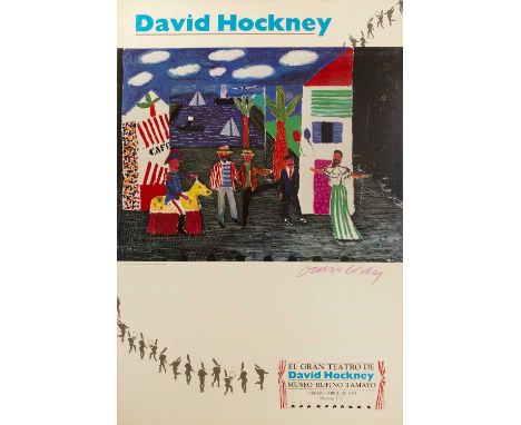 David Hockney (b.1937)El Gran Teatro de David Hockney, 1984for Museu Rufino Tamayosigned in crayonoff-set lithograph90 x 60cm