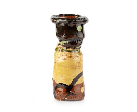 Dylan Bowen (b.1967)Vesselslipwaresigned26cm high.  Overall minimal glaze and firing faults as expected. Glaze and firing fau