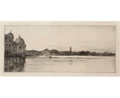 Mortimer Menpes (1855-1938)Evening, Venice (Late Afternoon), circa 1916signed in pencil (in the margin)etching13 x 29cm; and 