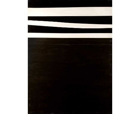 Theodore Mendez (1934-1997)Black and White, circa 1963oil on board114 x 91cm, unframed. Provenance:The artist's estate.   Ver