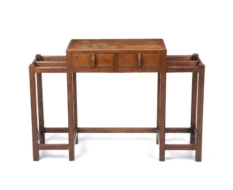 Gordon Russell (1892-1980)Hall Tableoak, with two fitted drawers flanked by stick sections73.4cm high, 106cm wide, 30.5cm dee