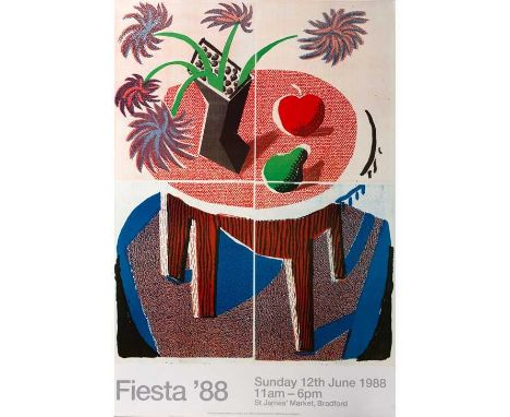 David Hockney (b.1937)Fiesta '88, 1988offset lithograph63 x 42.5cm, unframed.