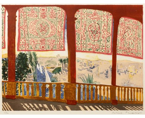 Patrick Procktor (1936-2003)Cataract, Aswan, 198555/100, signed and numbered in pencil (in the margin)lithograph61 x 88cm.  O