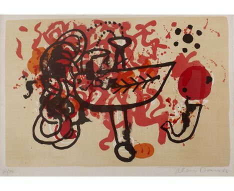 Alan Davie (1920-2014)Celtic Dreamboat III, 196536/75, signed, dated, and numbered in pencil (in the margin)lithograph58 x 80