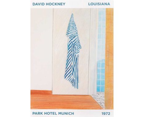 David Hockney (b.1937)Park Hotel Munich, 1993for Louisiana Museum, Denmarkoff-set lithograph60 x 42cm, unframed. 