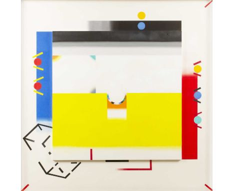 Jack Smith (1928-2011)Inside Outside, Light + Object Sensation, 1980signed, titled, and dated (to reverse)oil on board with r