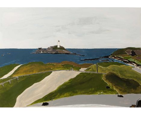 Rachel Nicholson (b.1934)Godrevy no.2, 1992signed, dated, and titled (to reverse)oil on board25 x 35cm.  Provenance:Montpelli