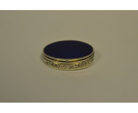 A David Anderson silver and enamel patch box, stamped 925