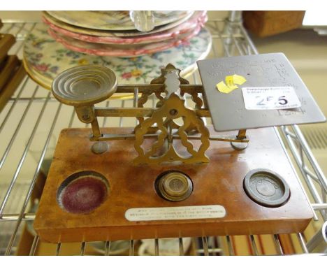 Set of old postage scales