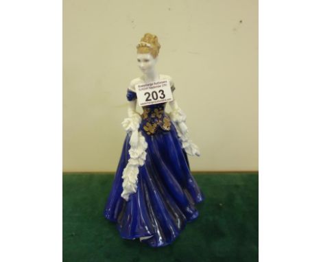 Collectable Royal Worcester Limited edition figurine, Figurine of the Year 2001 Lauren, 10" tall