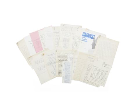 MacDiarmid, Hugh [Christopher Murray Grieve, 1892-1978] Substantial collection of autograph letters the letters signed 'Chris