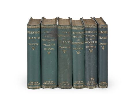 Darwin, Charles Group of early editions London: John Murray, 1876-91. 6 works, all 8vo, original green cloth, light spotting 