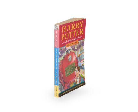 Rowling, J. K. Harry Potter and the Philosopher's Stone London: Bloomsbury, 1997. 8vo, original pictorial wrappers, very slig