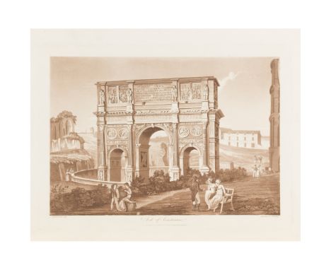 Abbott, Henry Antiquities of Rome London: Baldwin, Cradock, and Joy, 1820. First edition, large folio (57.6 x 41.6cm), contem