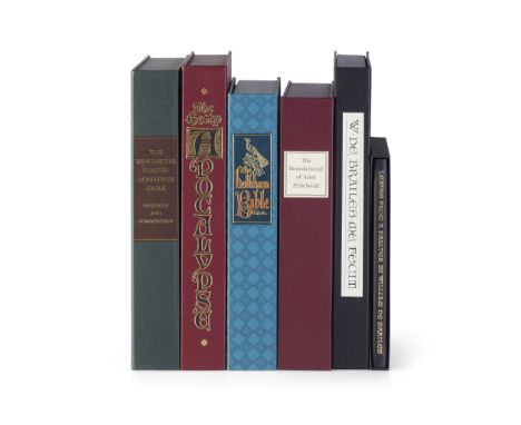 Folio Society Collection of deluxe illuminated manuscript facsimiles comprising: The Winchester Psalter Miniature Cycle, 2015