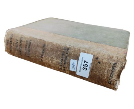 BOOK - THE BILL PARKER COLLECTION - THE FIRST TEMPTATION OF ST. ANTHONY, GUSTAVE FLAUBERT, 1915 