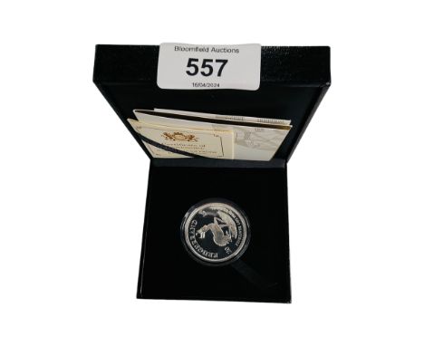 2018 1OZ SILVER PROOF KRUGERRAND  IN BOX WITH CERTIFICATE 