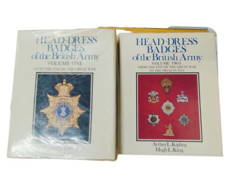 BOOK - THE BILL PARKER COLLECTION - HEAD-DRESS BADGES OF THE BRITISH ARMY, 2 VOLUMES, 2ND REVISED EDITION, 1978 