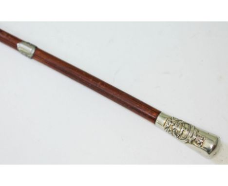 A nickle mounted swagger stick.  