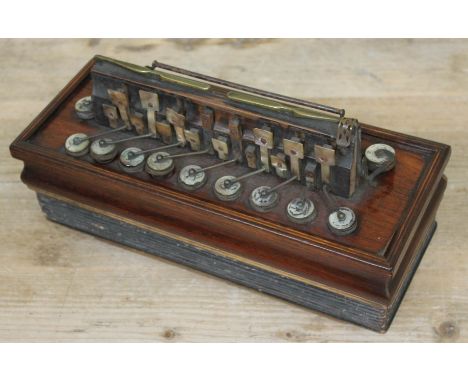 A French 19th century accordion.  