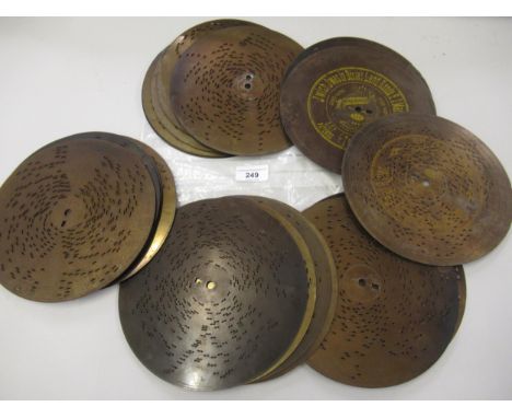 Small quantity of various polyphon symphonium discs, 7.5ins diameter 