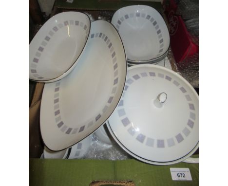 Noritake Arroyo 1960's twelve place setting dinner and tea service 