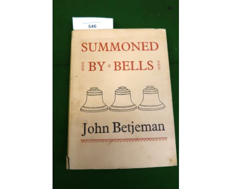John Betjeman, First Edition ' Summoned by Bells ', by John Murray London ( 1960 ) 